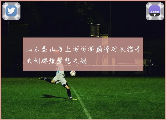 山东泰山与上海海港巅峰对决携手共创辉煌梦想之战